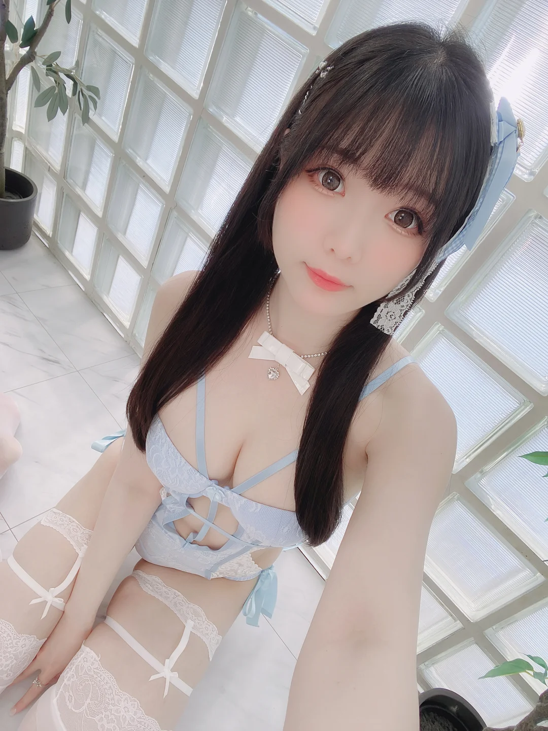 霜月shimo – Blue Lingerie [41P-323MB] 【丝足阁写真】026.webp
