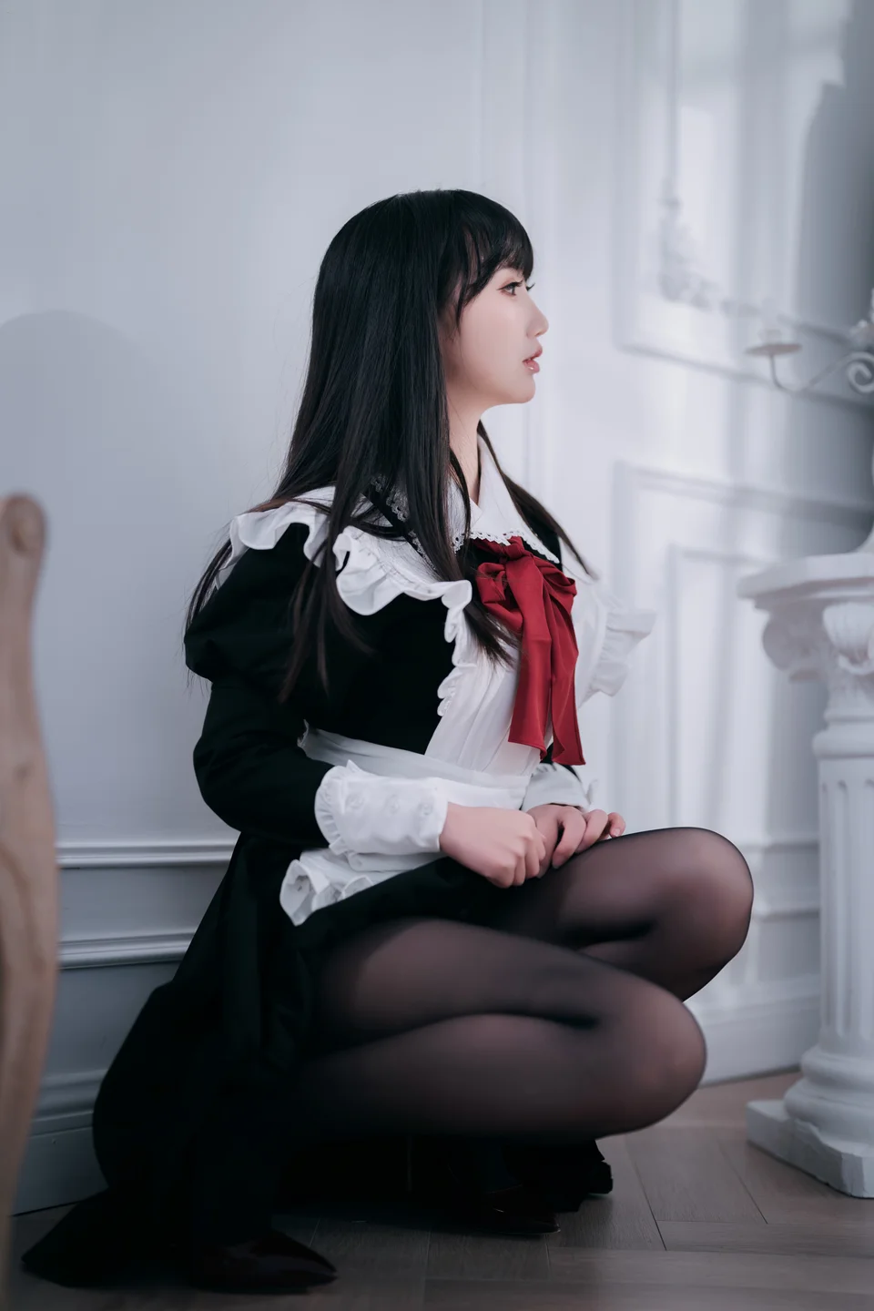 面饼仙儿 - 红高跟女仆 [30P] tg@simisebaisi8.webp