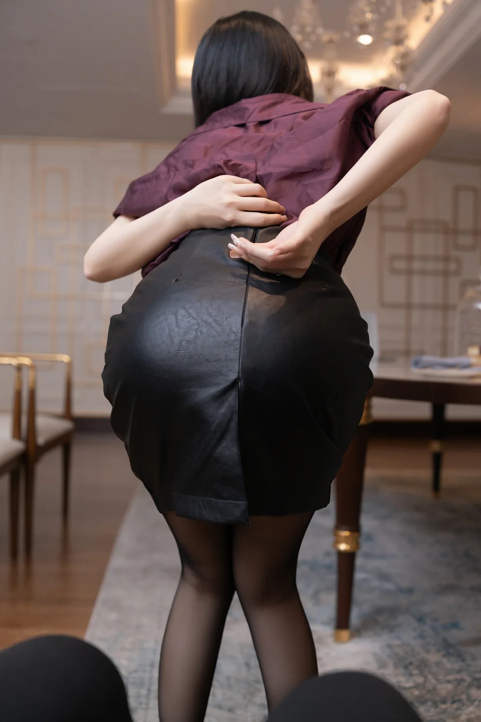 鱼子酱Fish – 紫色衬衫 [120P-1.48GB] 【丝足阁写真】038.webp