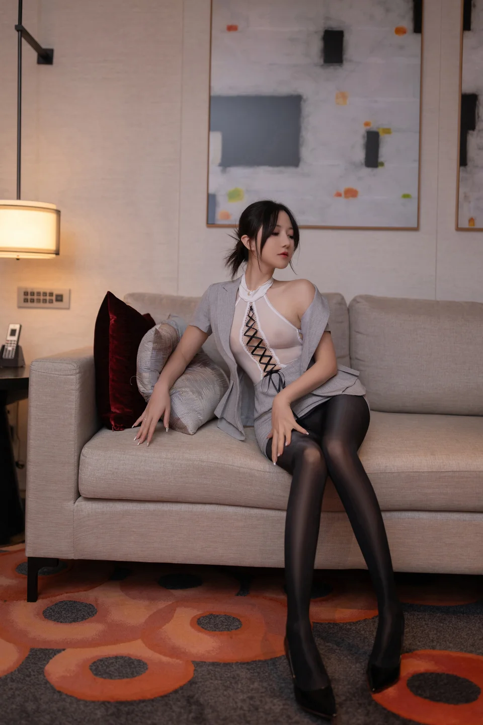 鱼子酱Fish - 他的监控电话 [122P] tg@simisebaisi21.webp