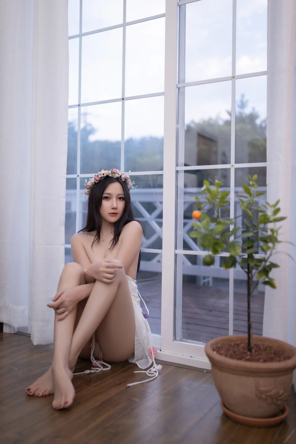 鱼子酱Fish - 秀人内购 花的伞 [120P] TG@icoset017.webp