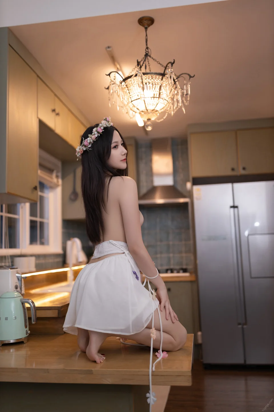 鱼子酱Fish - 秀人内购 花的伞 [120P] TG@icoset033.webp