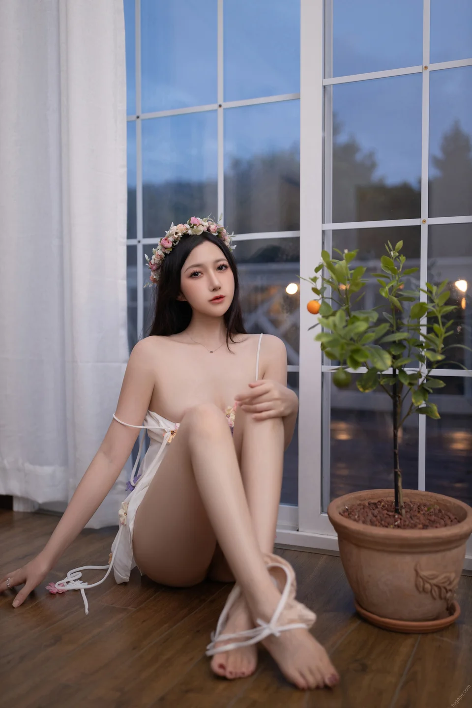 鱼子酱Fish - 秀人内购 花的伞 [120P] TG@icoset047.webp