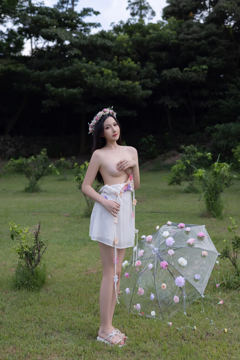 鱼子酱Fish - 秀人内购 花的伞 [120P] TG@icoset101.webp