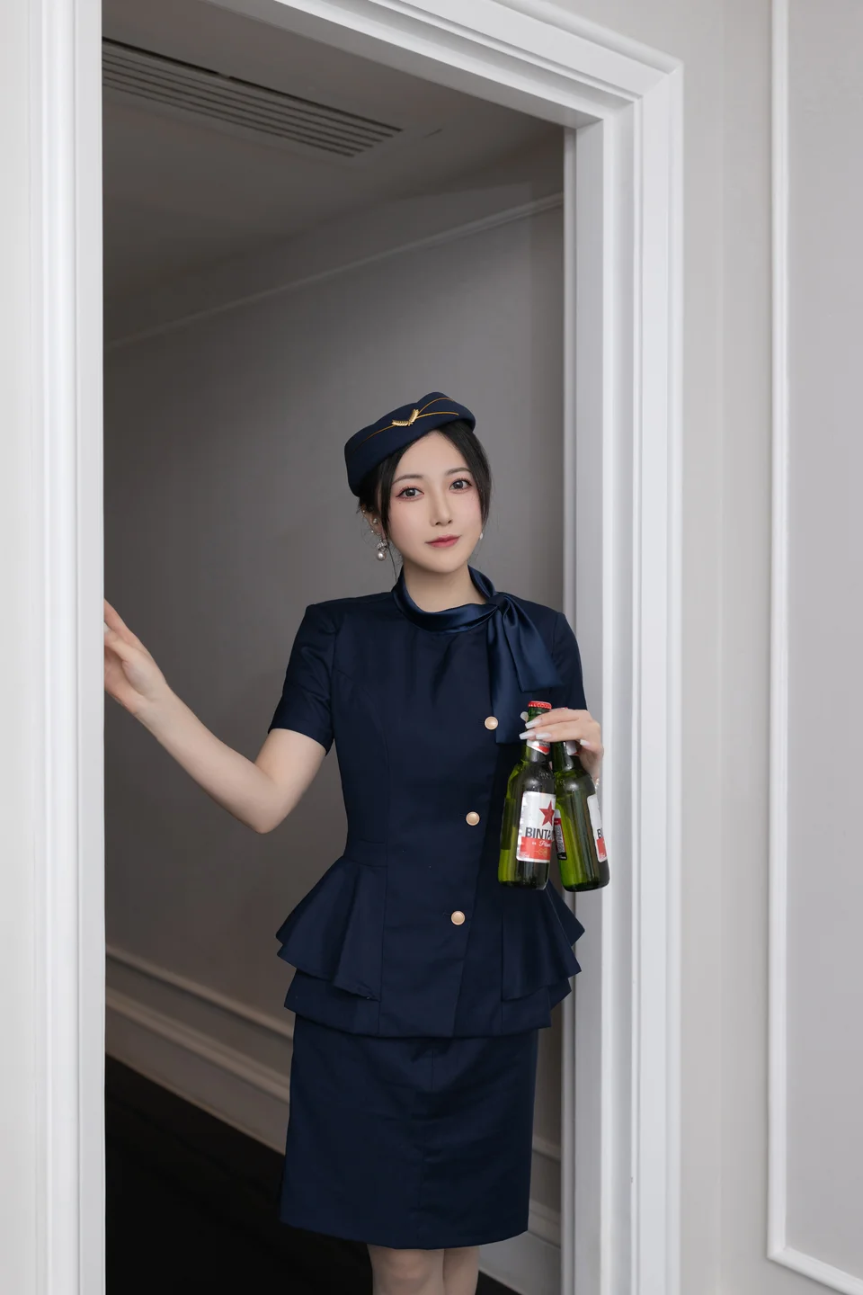 鱼子酱Fish - 空姐制服 [120P-1.4GB] 001.webp