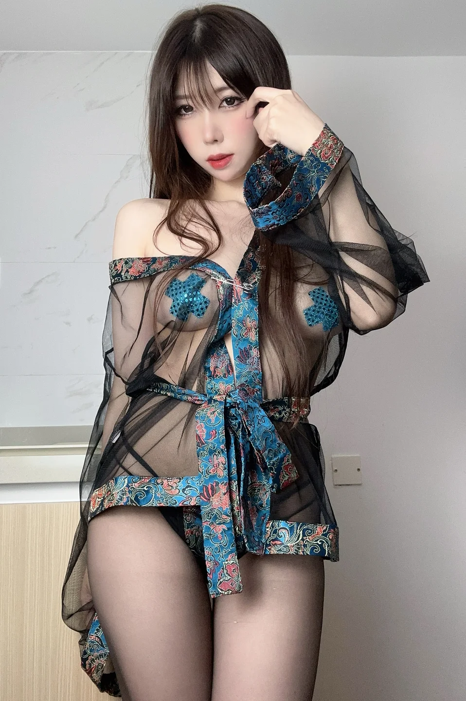 鹿野希 - 孔雀青 中国風漢服 [118P,6V-798MB] 048.webp