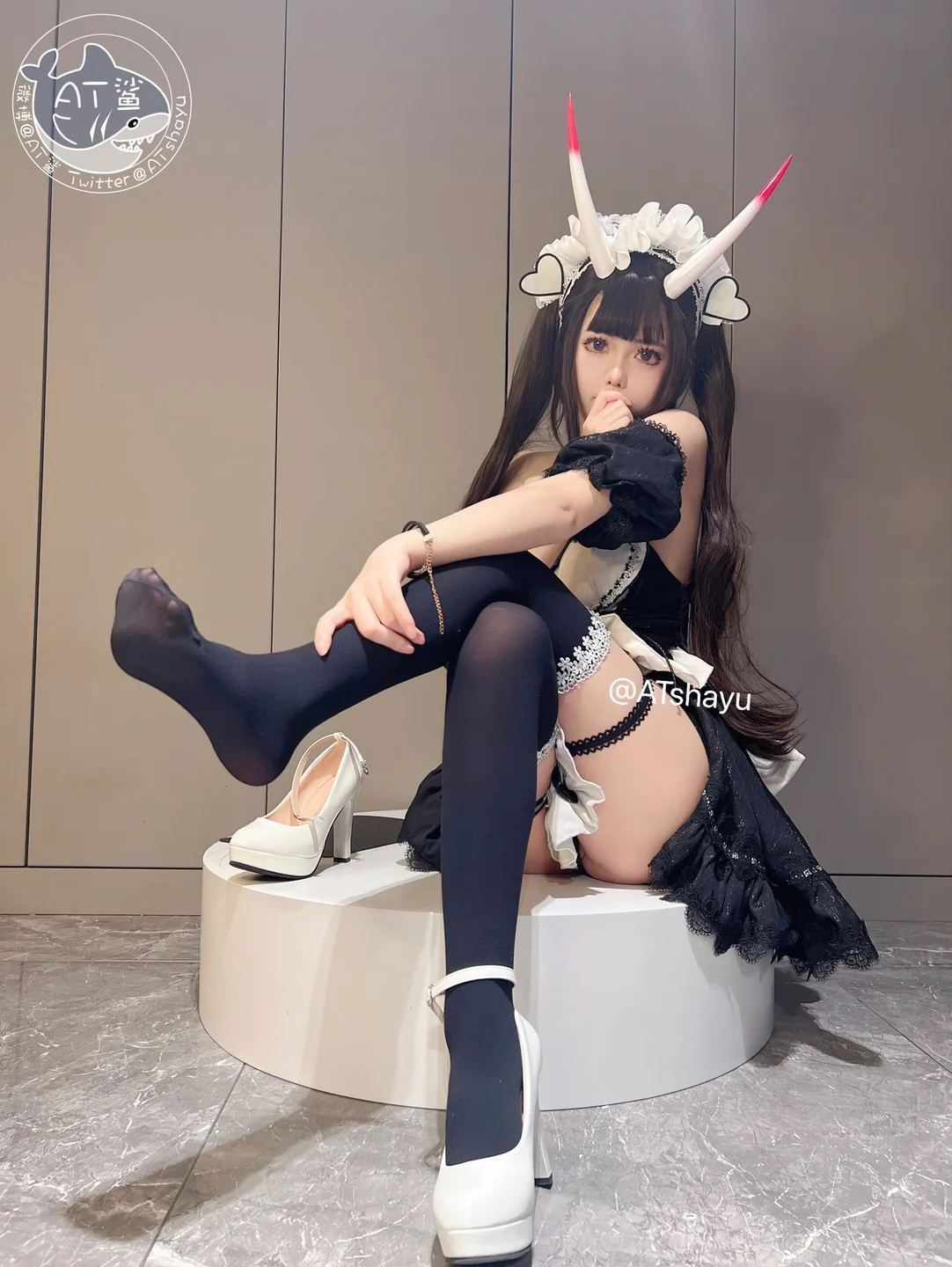 AT鲨 – 碧蓝航线 能代女仆 [83P1V-469MB] 【丝足阁写真】048.webp