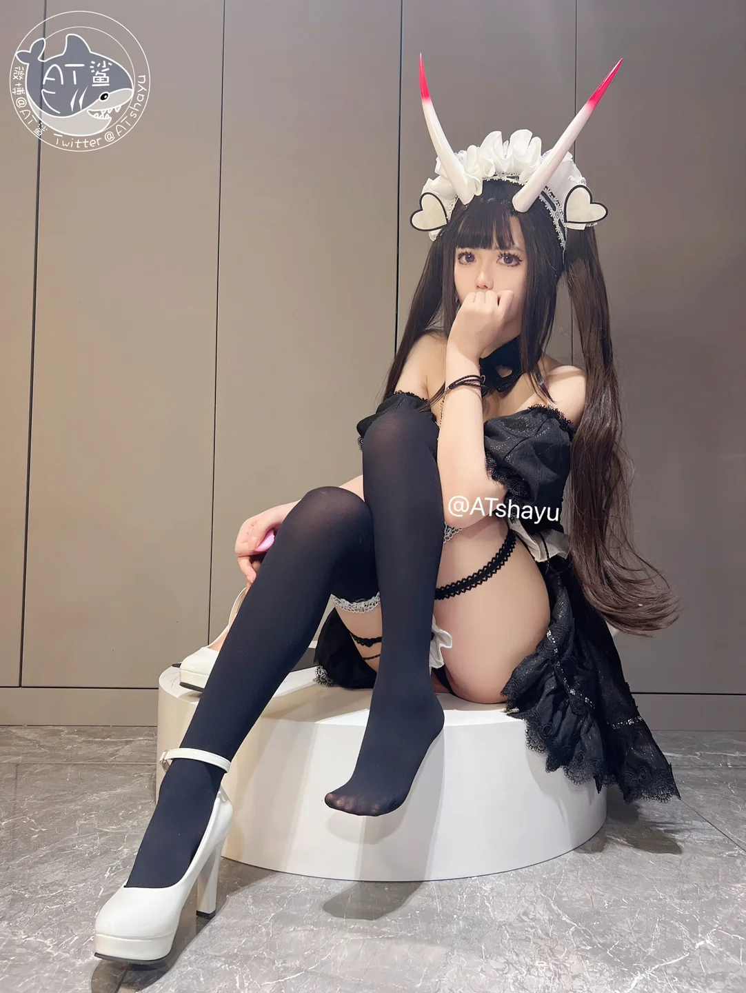 AT鲨 – 碧蓝航线 能代女仆 [83P1V-469MB] 【丝足阁写真】049.webp