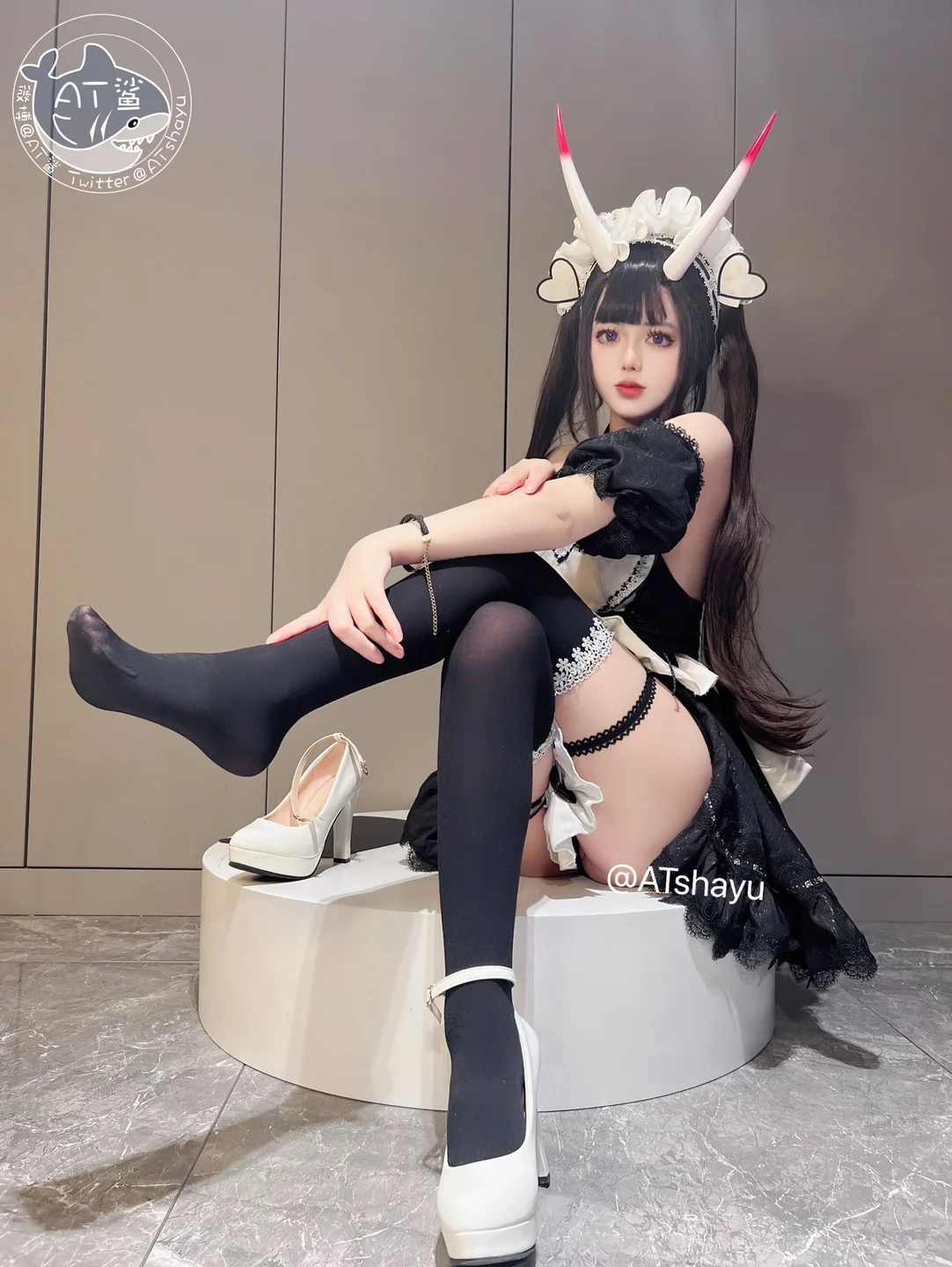 AT鲨 – 碧蓝航线 能代女仆 [83P1V-469MB] 【丝足阁写真】052.webp