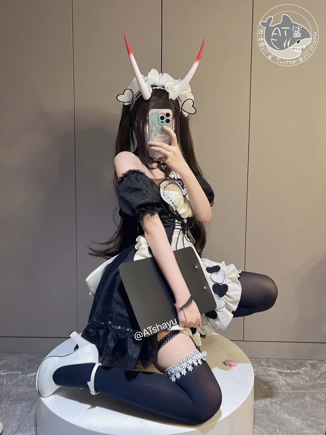 AT鲨 – 碧蓝航线 能代女仆 [83P1V-469MB] 【丝足阁写真】069.webp