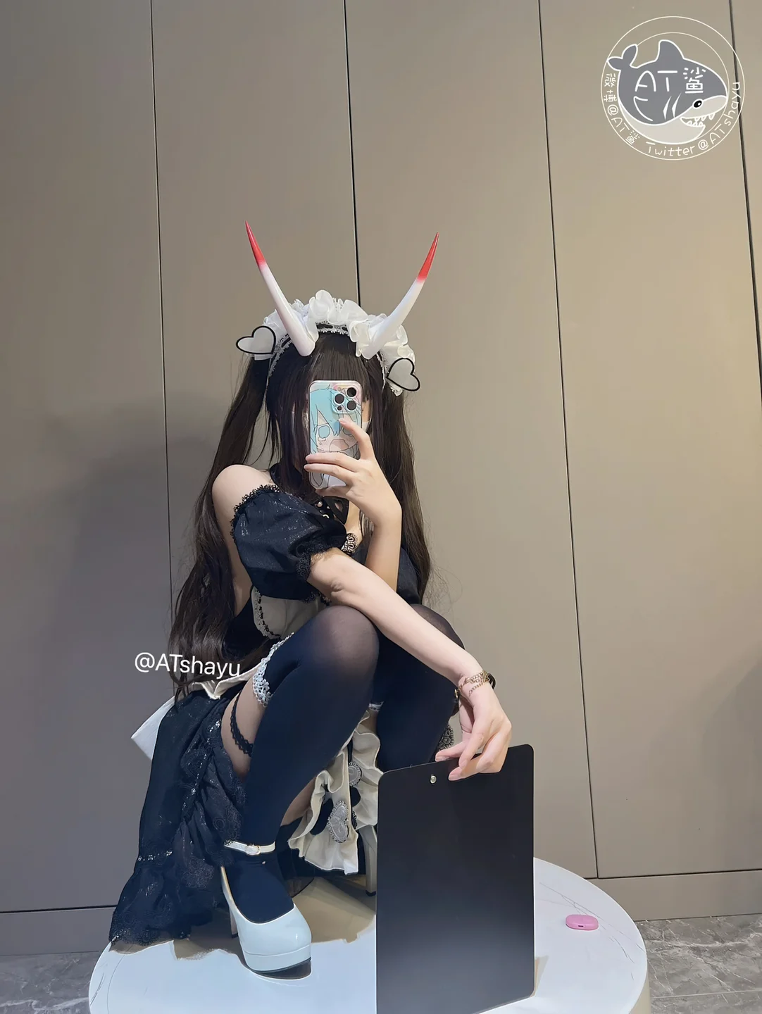 AT鲨 – 碧蓝航线 能代女仆 [83P1V-469MB] 【丝足阁写真】070.webp