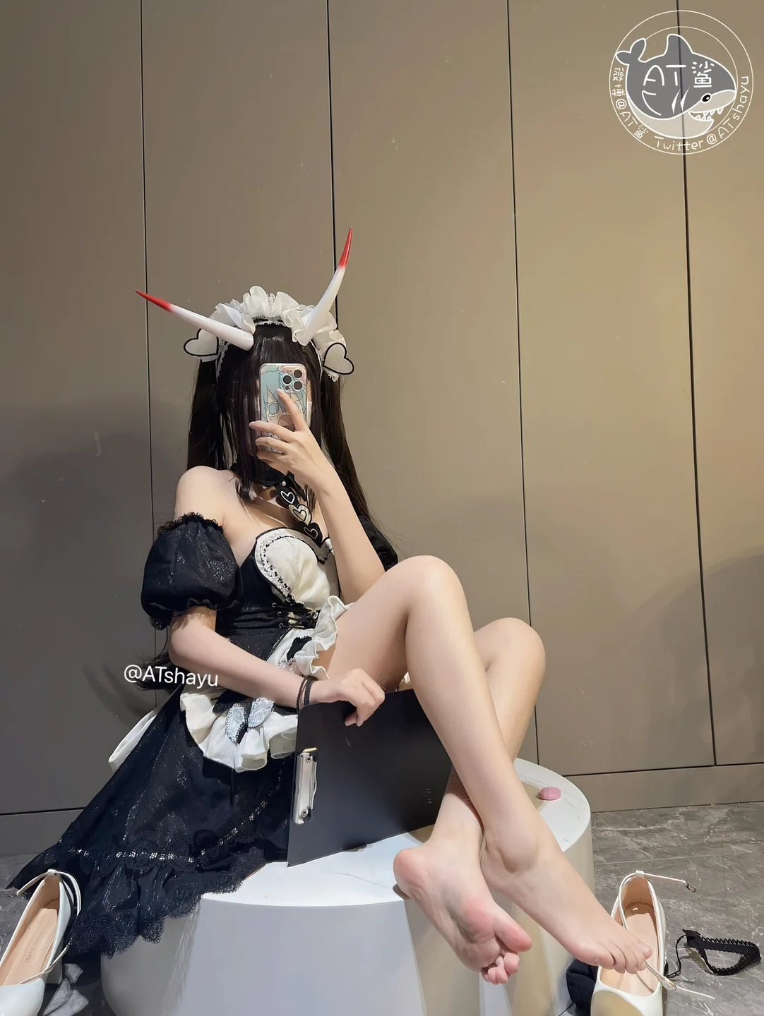 AT鲨 – 碧蓝航线 能代女仆 [83P1V-469MB] 【丝足阁写真】071.webp
