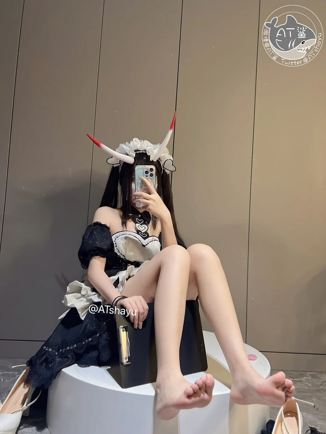 AT鲨 – 碧蓝航线 能代女仆 [83P1V-469MB] 【丝足阁写真】073.webp