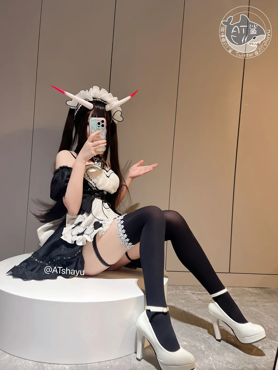 AT鲨 – 碧蓝航线 能代女仆 [83P1V-469MB] 【丝足阁写真】077.webp