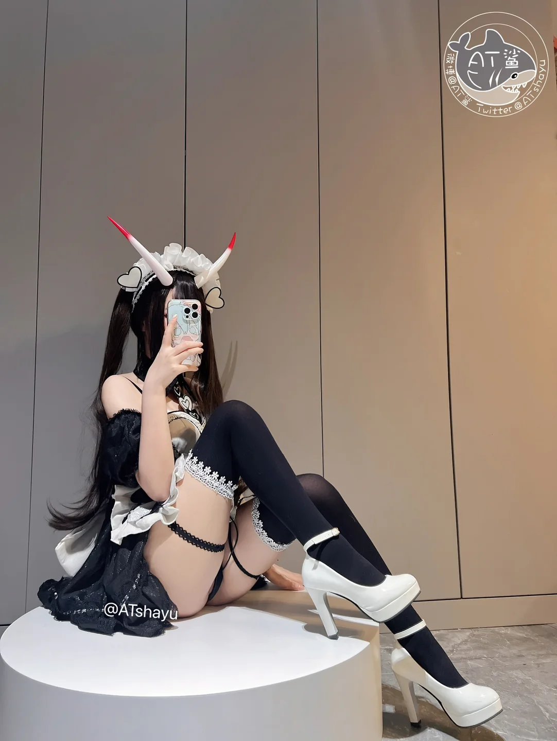 AT鲨 – 碧蓝航线 能代女仆 [83P1V-469MB] 【丝足阁写真】078.webp