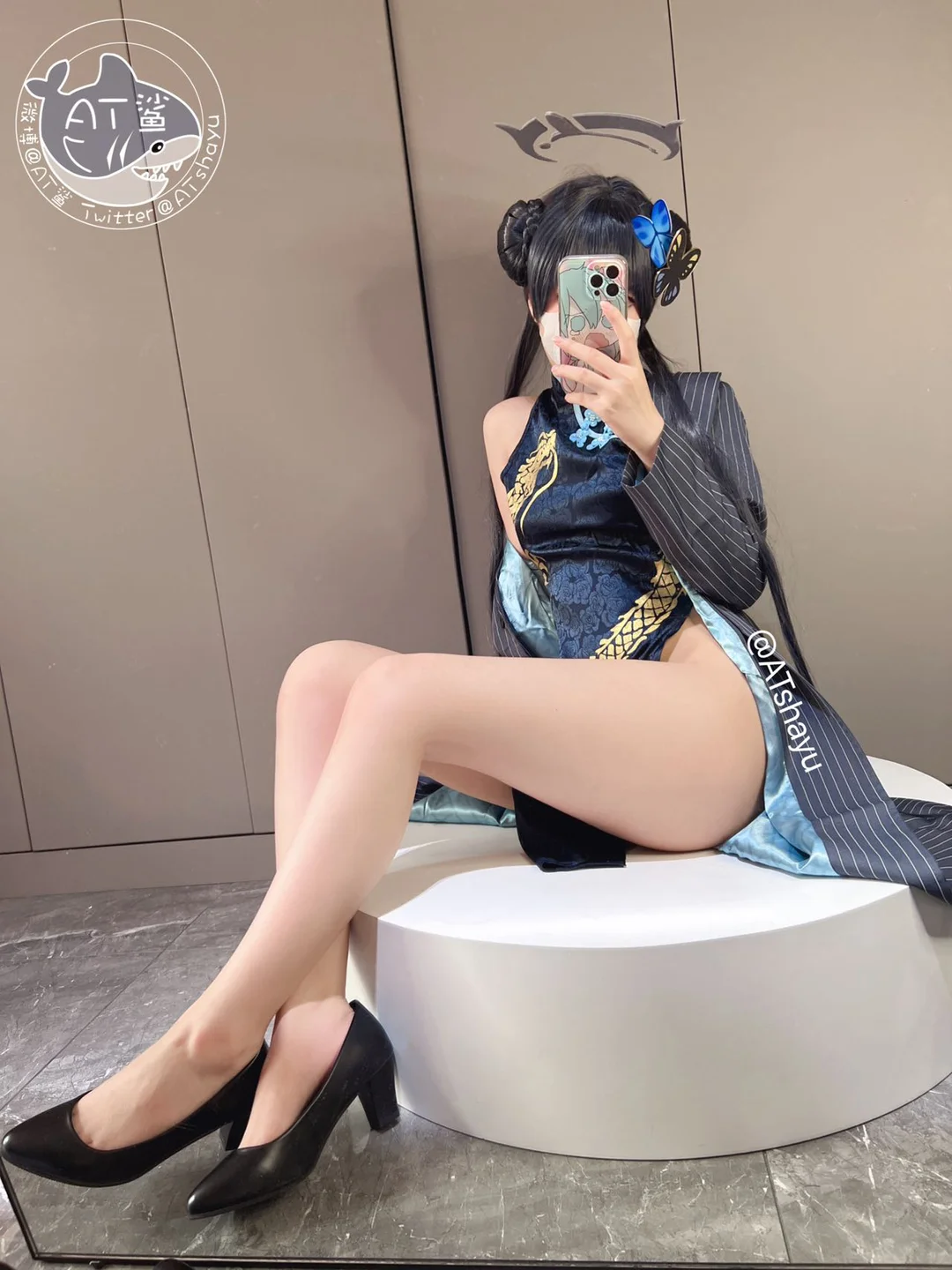 AT鲨 - 蔚蓝档案 妃咲旗袍 [30P] 08.webp
