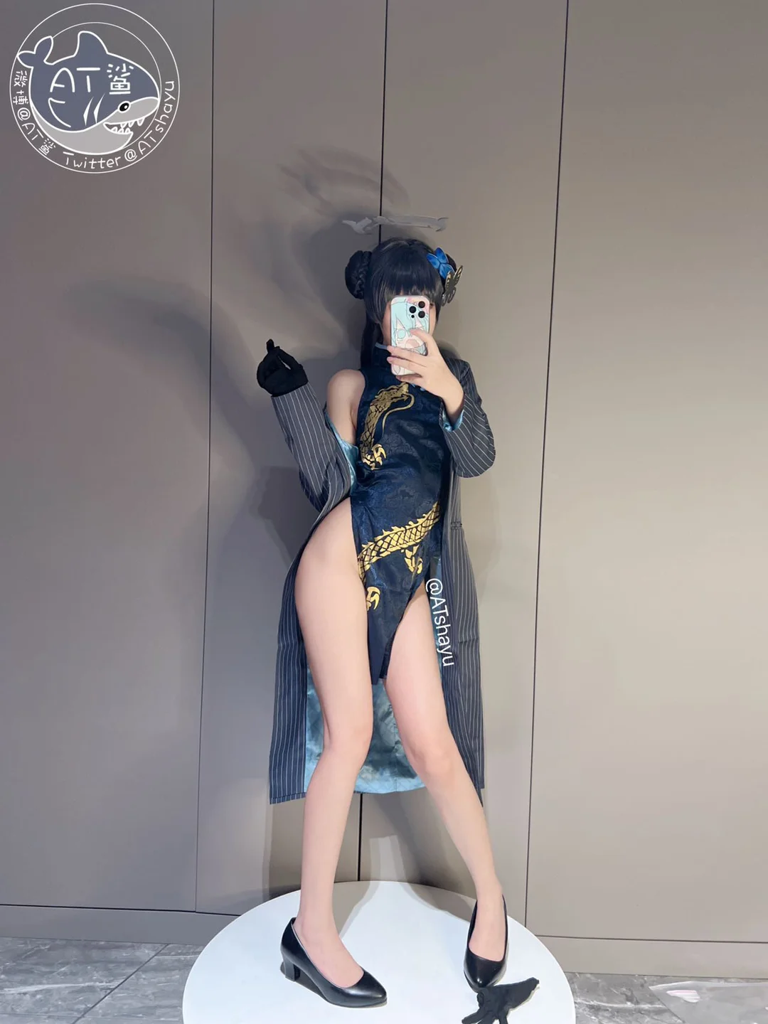 AT鲨 - 蔚蓝档案 妃咲旗袍 [30P] 13.webp