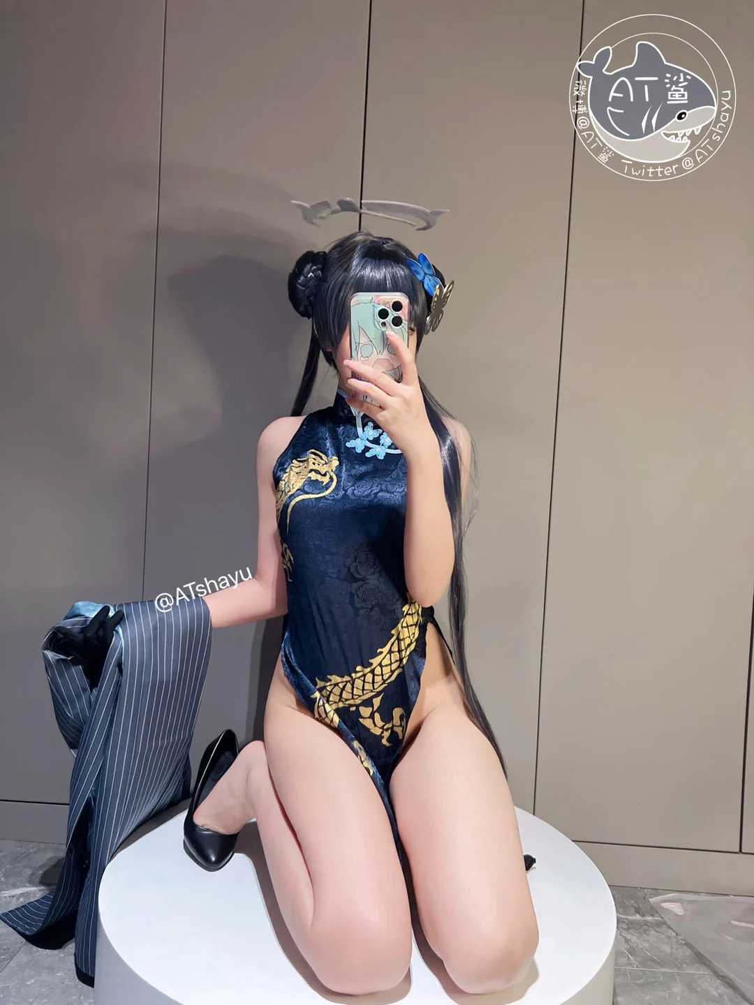 AT鲨 - 蔚蓝档案 妃咲旗袍 [30P] 15.webp