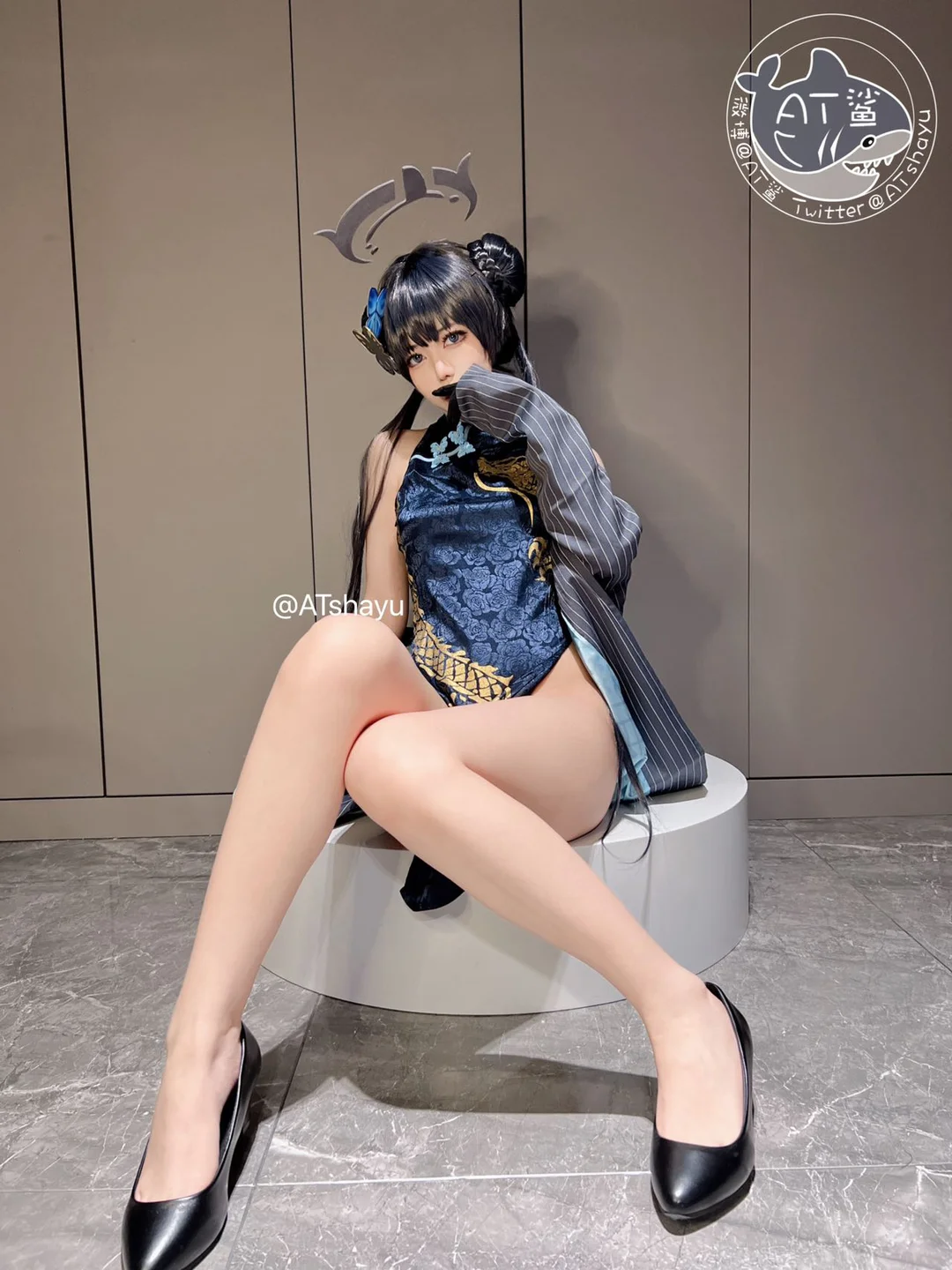 AT鲨 - 蔚蓝档案 妃咲旗袍 [30P] 19.webp