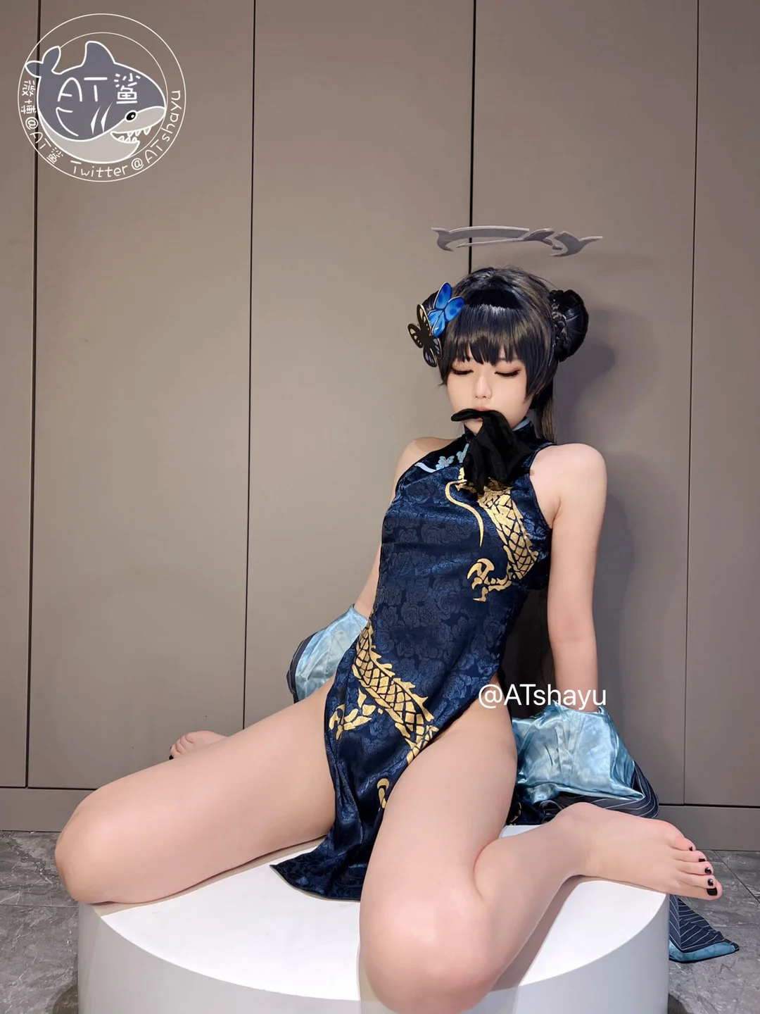 AT鲨 - 蔚蓝档案 妃咲旗袍 [30P] 24.webp
