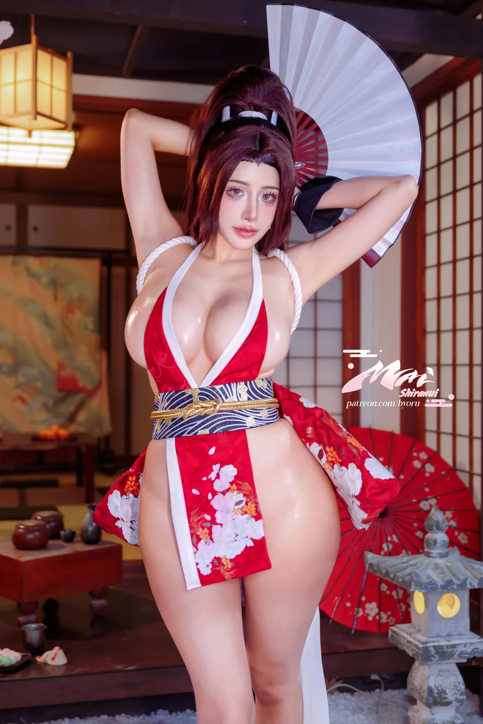 Byoru - Mai Shiranui Street Fighter+gifs [58P,19V-2.68GB] 08_Mai_Red_HD6.webp