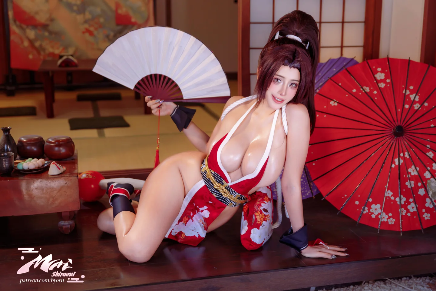 Byoru - Mai Shiranui Street Fighter+gifs [58P,19V-2.68GB] 18_Mai_Red_HD16.webp