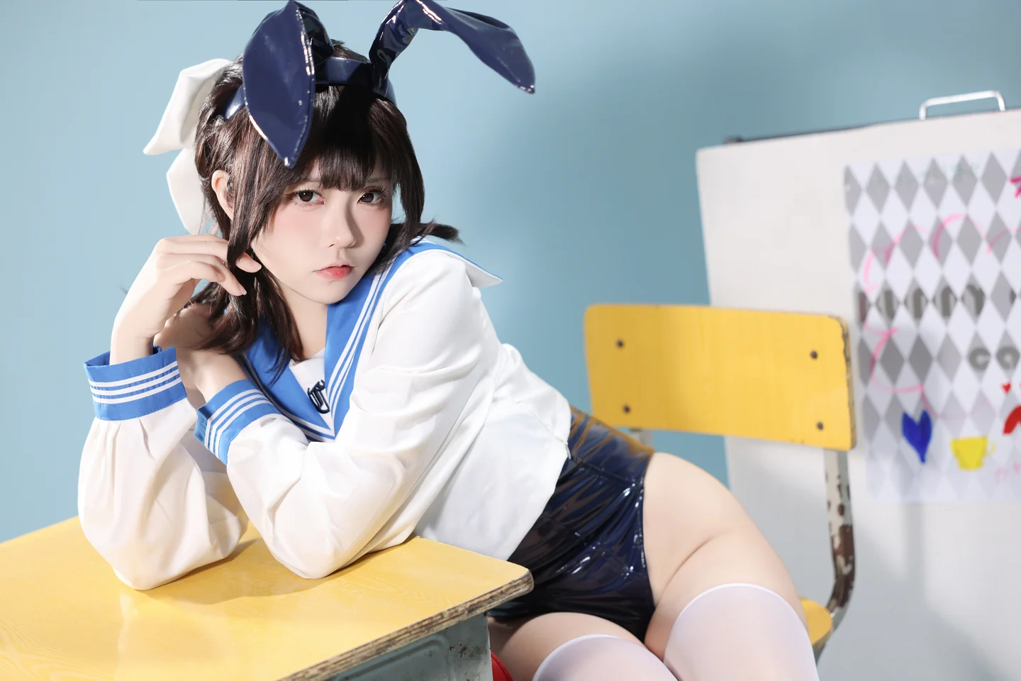 G44不会受伤 - 水手服兔女郎咖啡厅 [27P] tg@simisebaisi14.webp