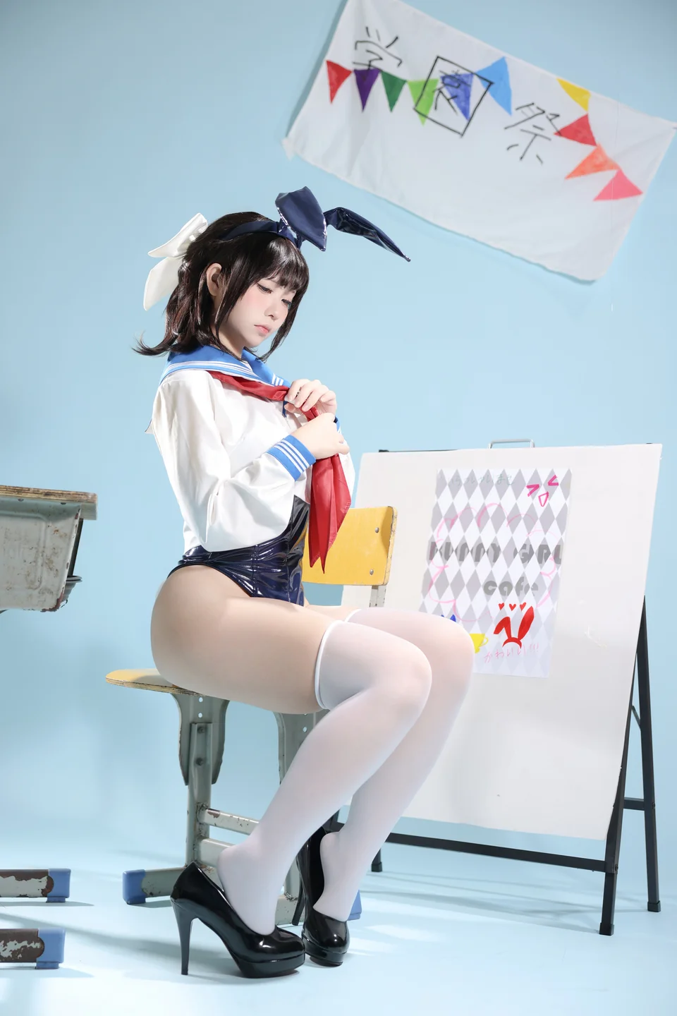 G44不会受伤 - 水手服兔女郎咖啡厅 [27P] tg@simisebaisi15.webp