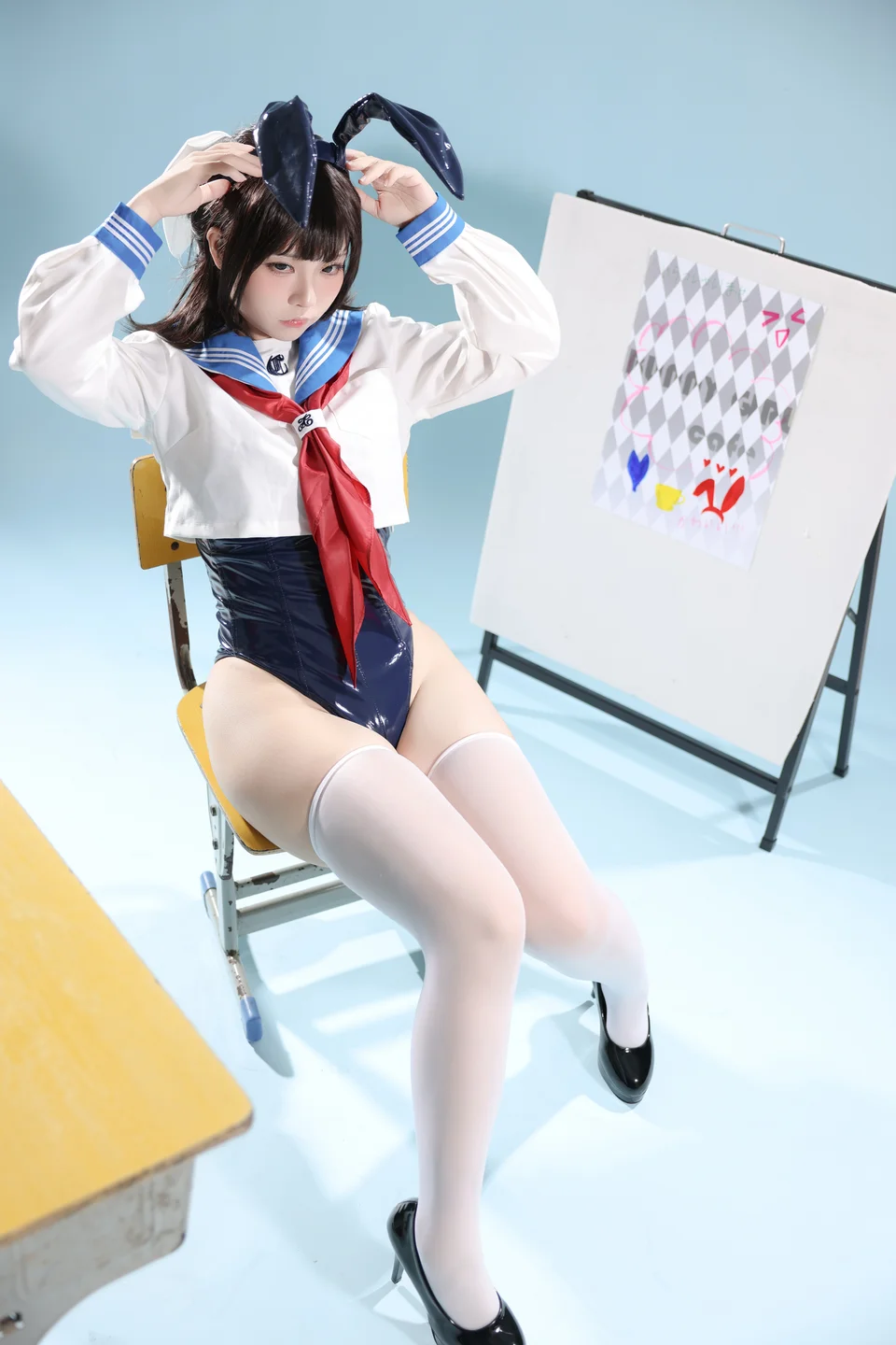 G44不会受伤 - 水手服兔女郎咖啡厅 [27P] tg@simisebaisi19.webp