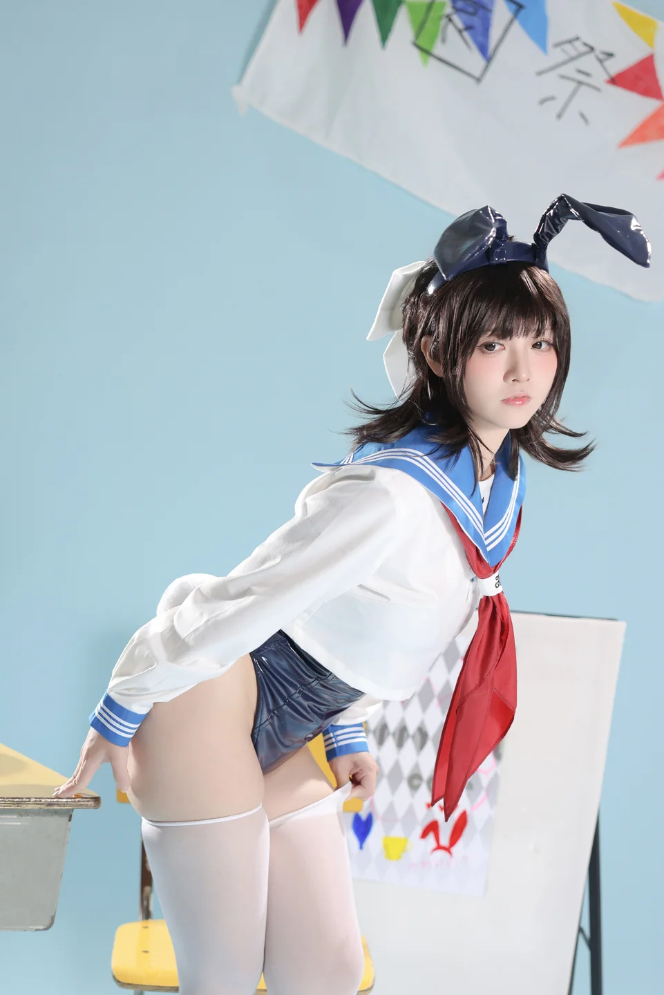 G44不会受伤 - 水手服兔女郎咖啡厅 [27P] tg@simisebaisi26.webp