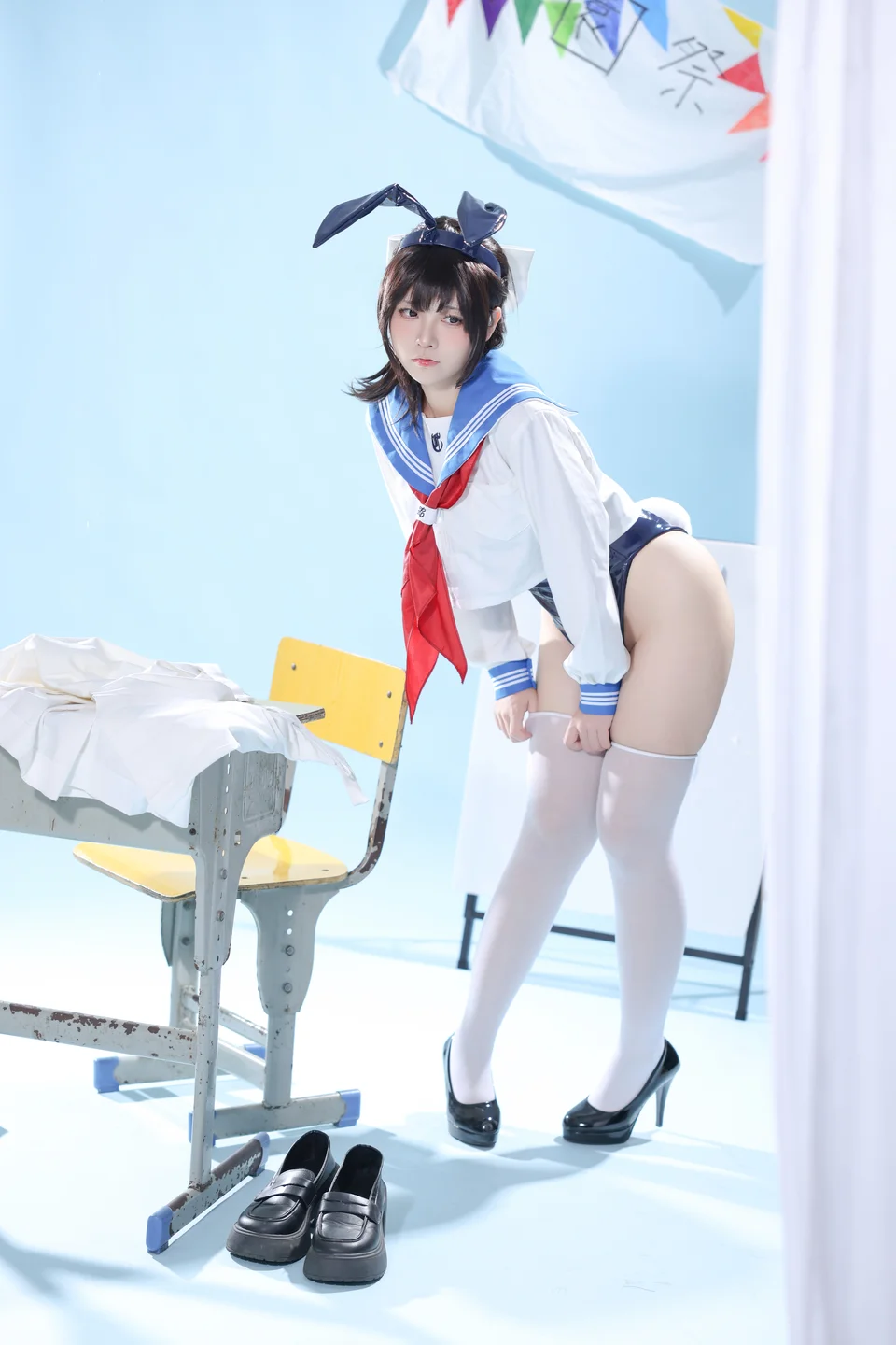 G44不会受伤 - 水手服兔女郎咖啡厅 [27P] tg@simisebaisi3.webp