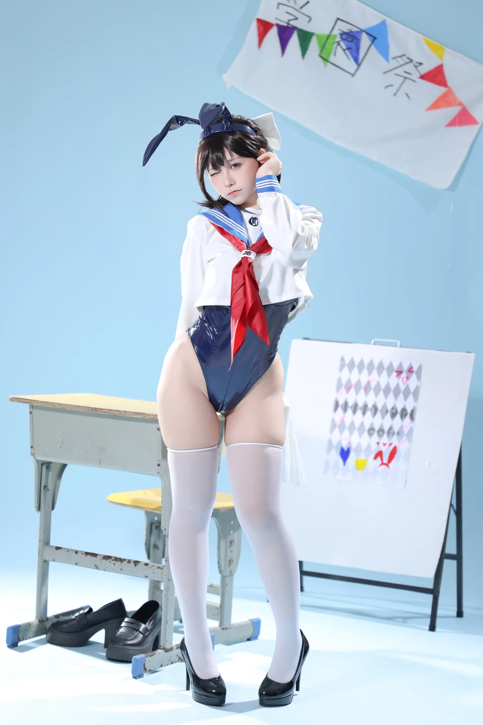 G44不会受伤 - 水手服兔女郎咖啡厅 [27P] tg@simisebaisi6.webp