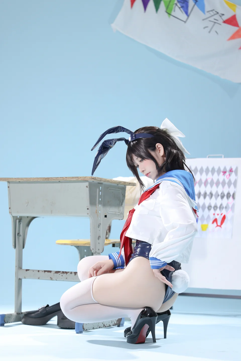 G44不会受伤 - 水手服兔女郎咖啡厅 [27P] tg@simisebaisi7.webp