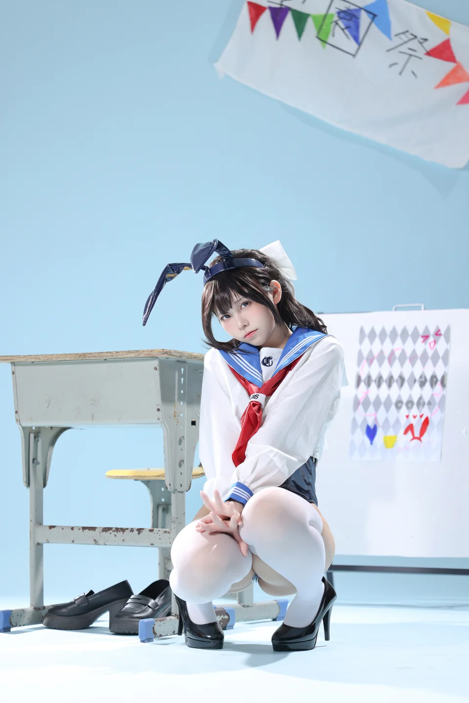 G44不会受伤 - 水手服兔女郎咖啡厅 [27P] tg@simisebaisi9.webp