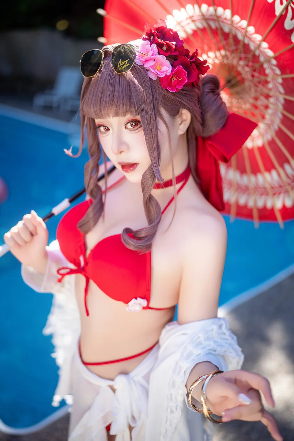 Himeking - Nikke：胜利女神樱花泳装 [36P-46MB]