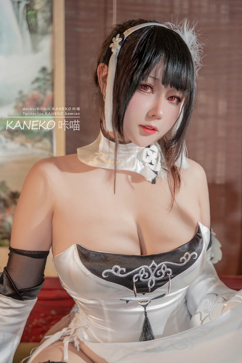 KANEKO_咔喵 – 镇海 白旗袍 [30P-219MB] 【丝足阁写真】007.webp