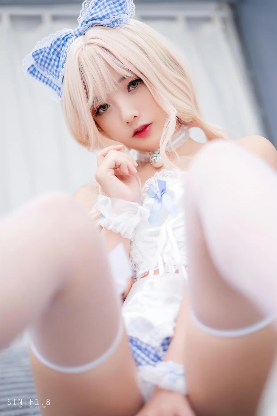 Messie Huang – Blue Maid [19P-83M] 【丝足阁写真】004.webp