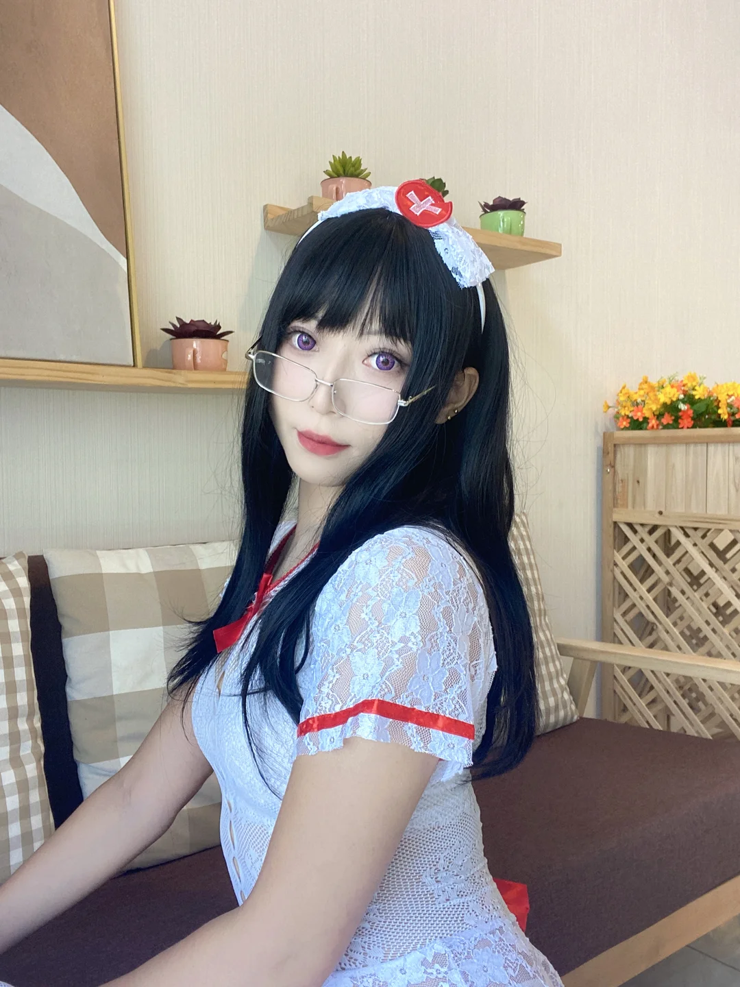 Money冷冷 - 白网护士套 [48P,2V-762MB] 005.webp