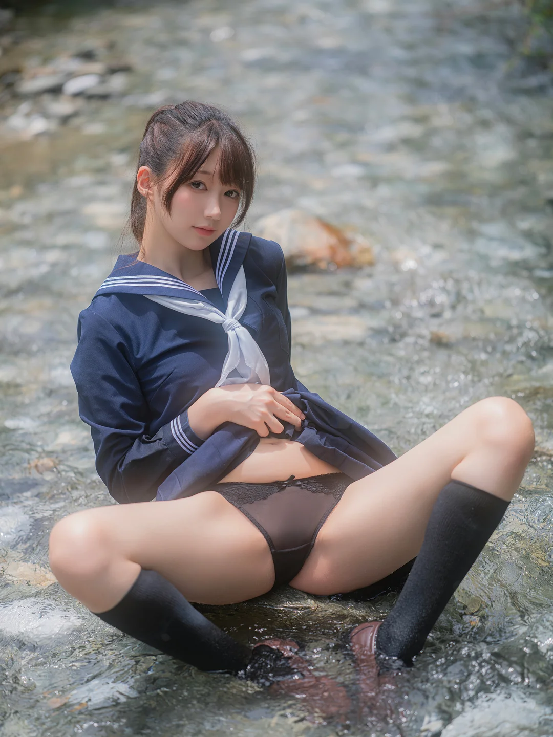 Nagisa魔物喵 – 川で水遊び [110P-327MB] 【丝足阁写真】033.webp