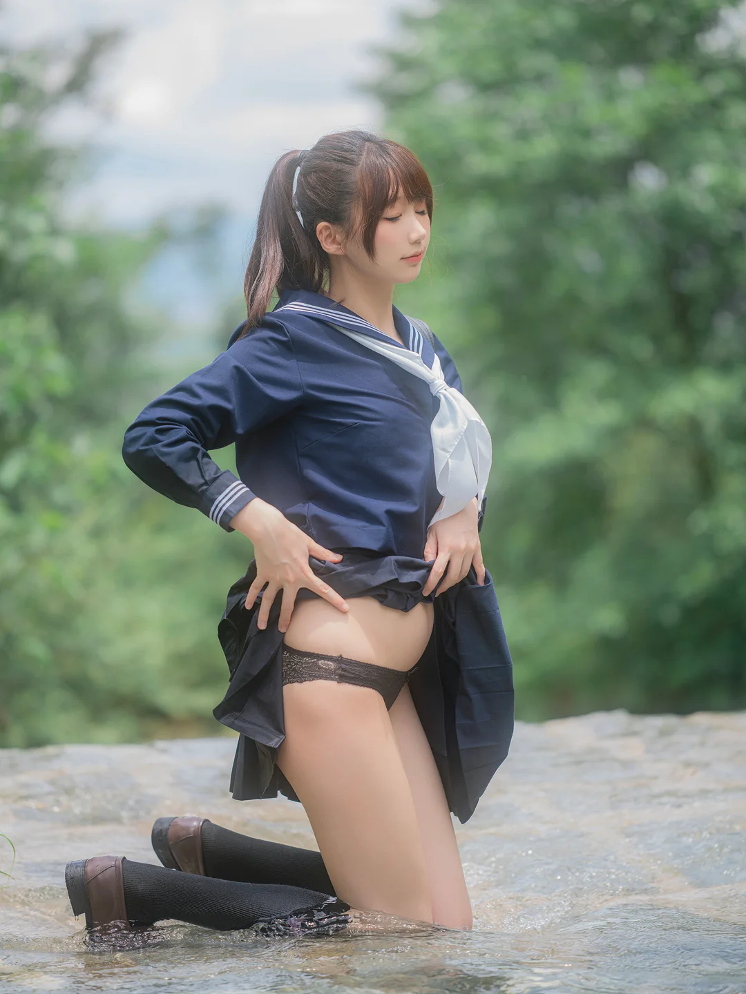 Nagisa魔物喵 – 川で水遊び [110P-327MB] 【丝足阁写真】044.webp