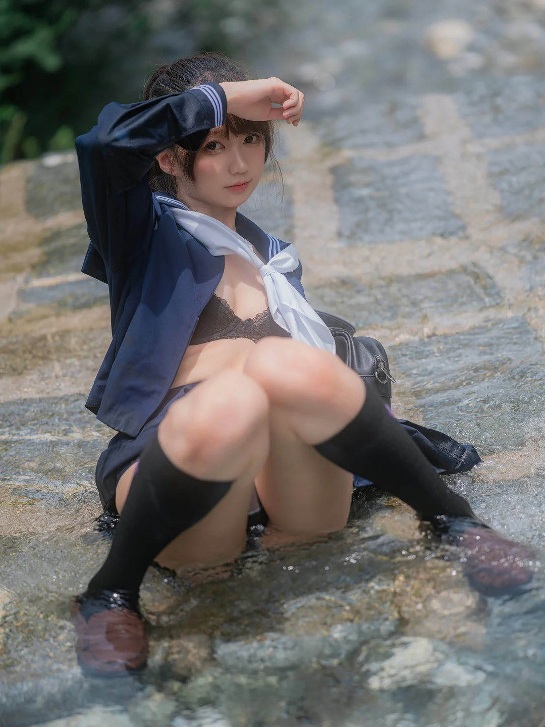 Nagisa魔物喵 – 川で水遊び [110P-327MB] 【丝足阁写真】057.webp