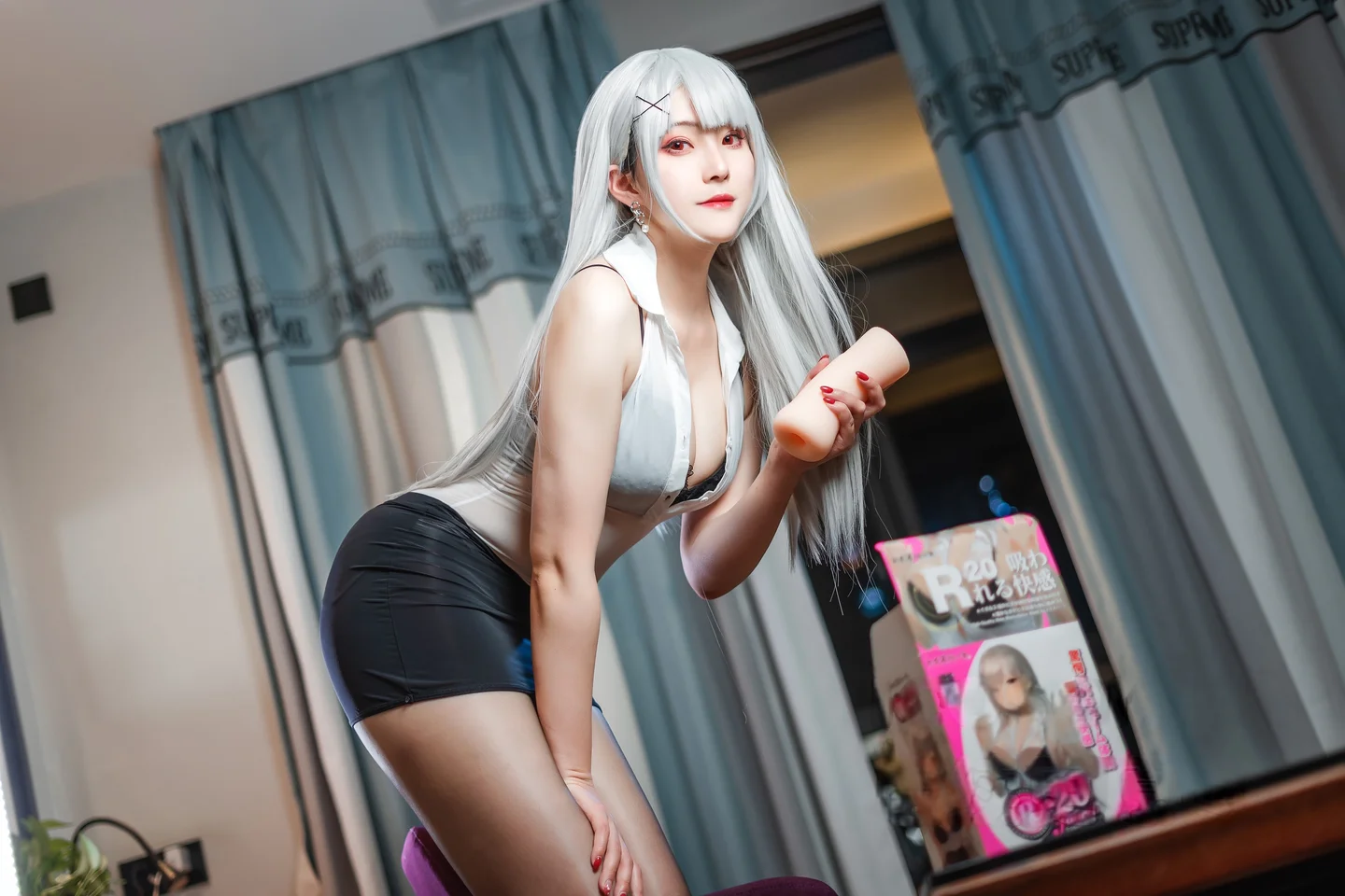 Natsuko夏夏子 - OL灰机杯 [50P 1V] TG@simisebaisi013.webp