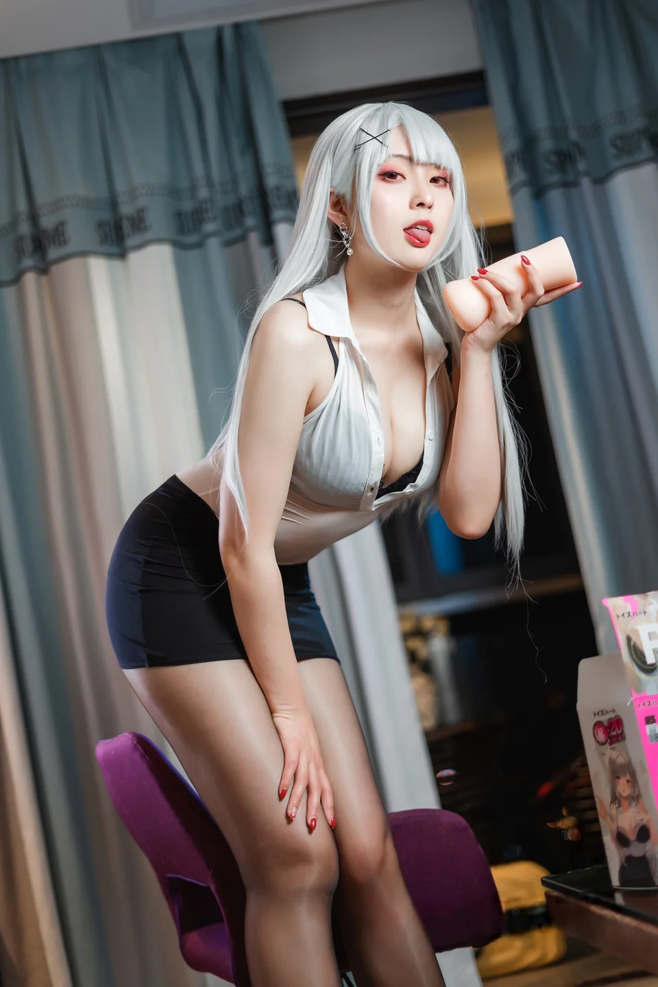 Natsuko夏夏子 - OL灰机杯 [50P 1V] TG@simisebaisi014.webp