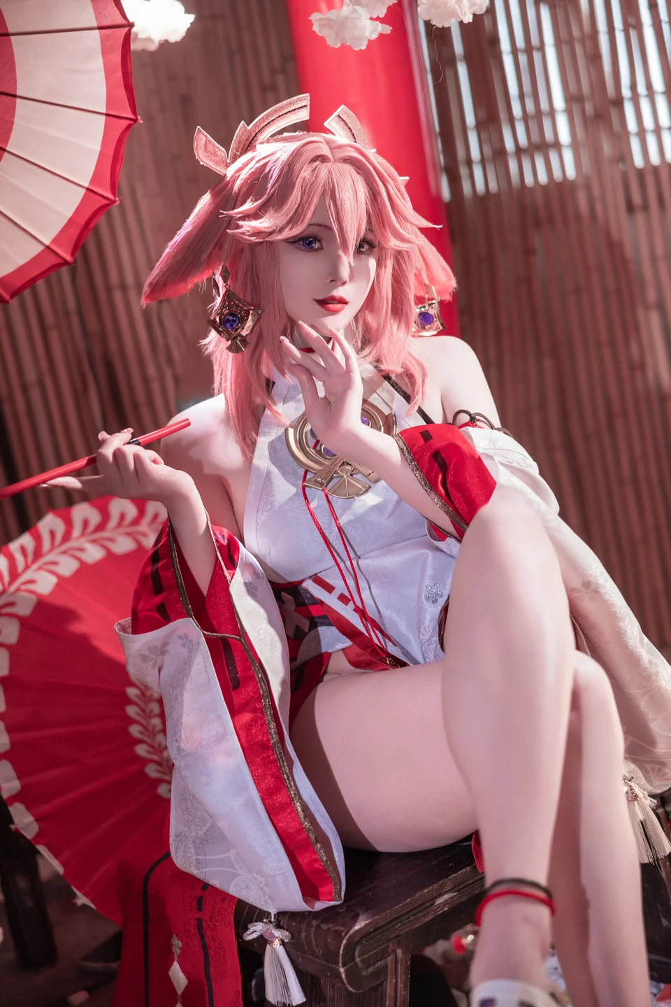 Natsuko_夏夏子 - 原神 八重神子 [91P]