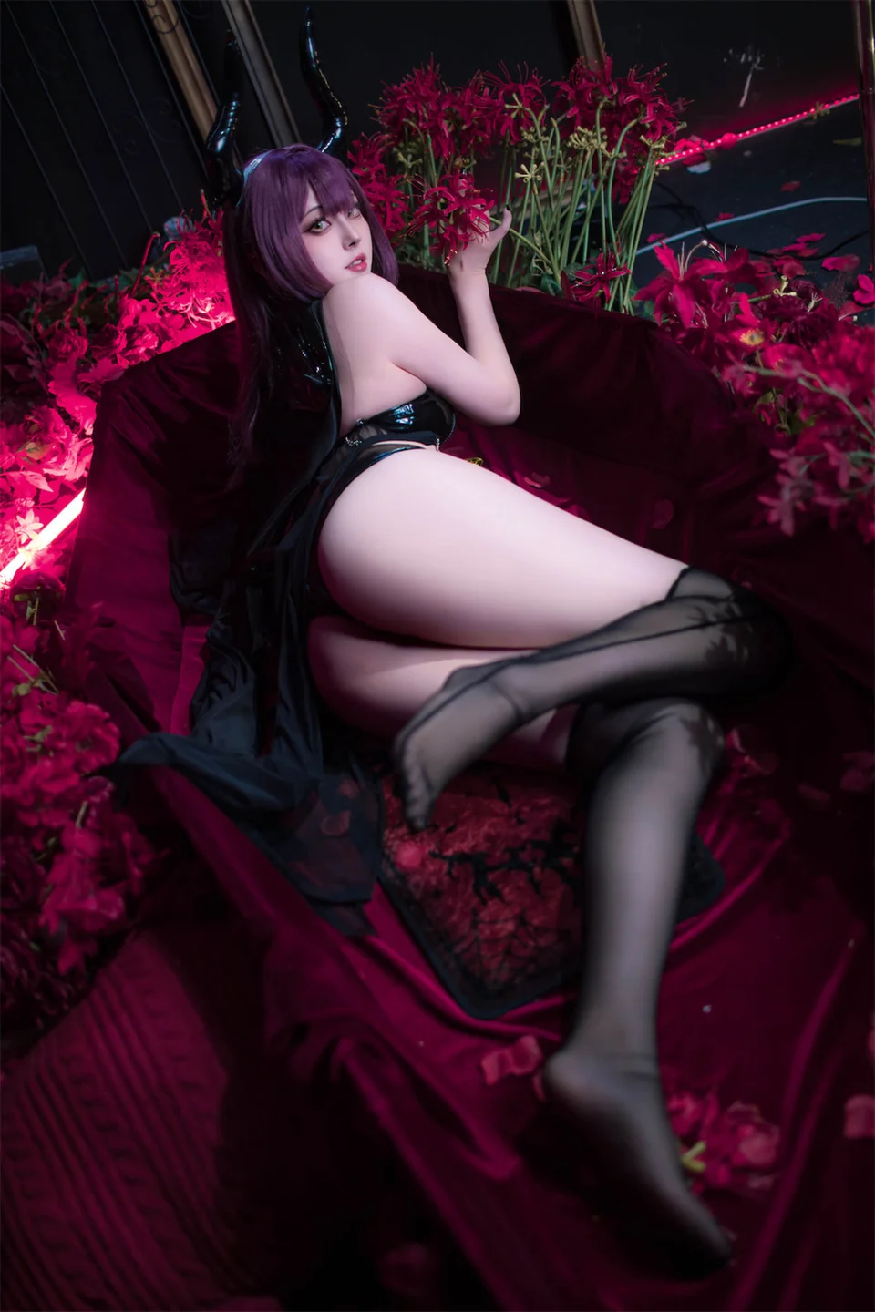 Natsuko_夏夏子 - 碧蓝航线 德文郡魅魔 [90P] tg@simisebaisi33.webp