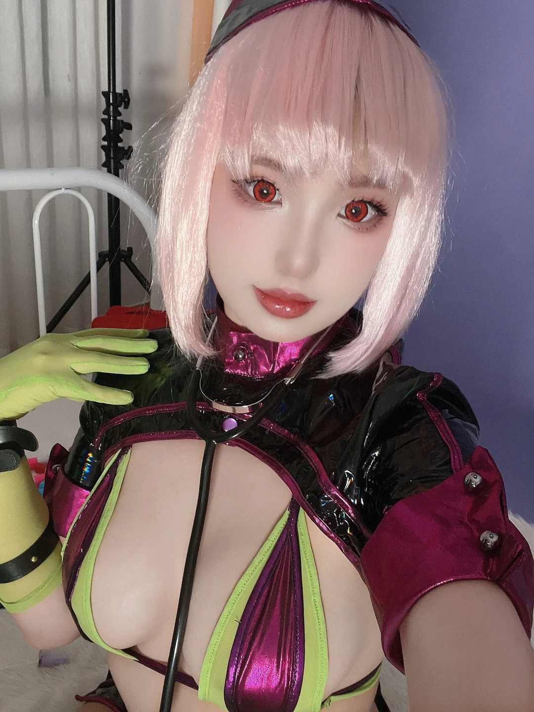 PuyPuy Chan – FGO南丁格尔万圣礼装 [100P8V-1.11GB] 【丝足阁写真】020.webp