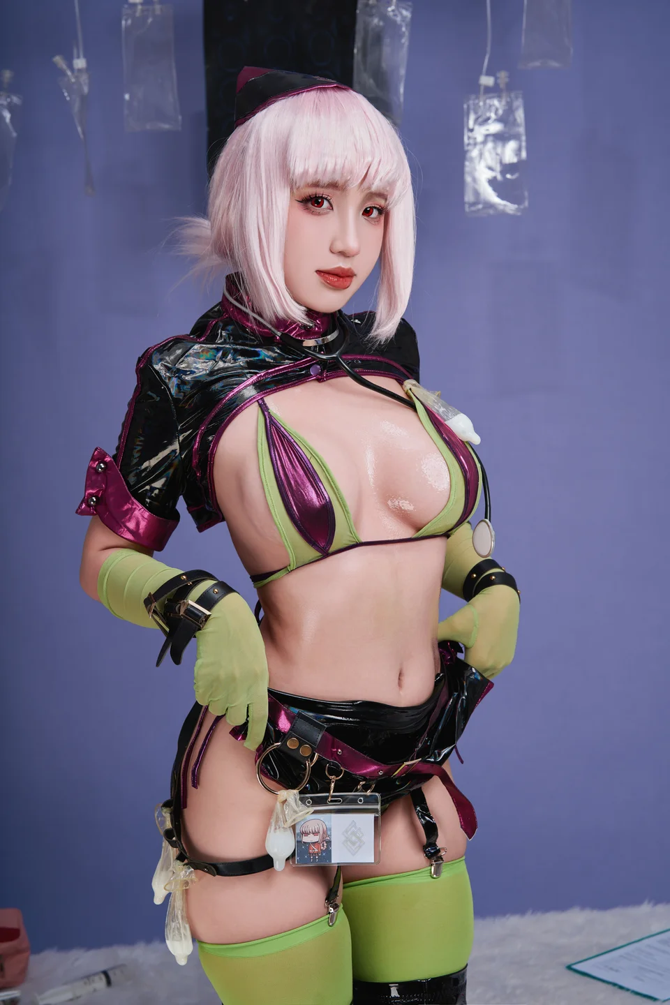 PuyPuy Chan – FGO南丁格尔万圣礼装 [100P8V-1.11GB] 【丝足阁写真】061.webp