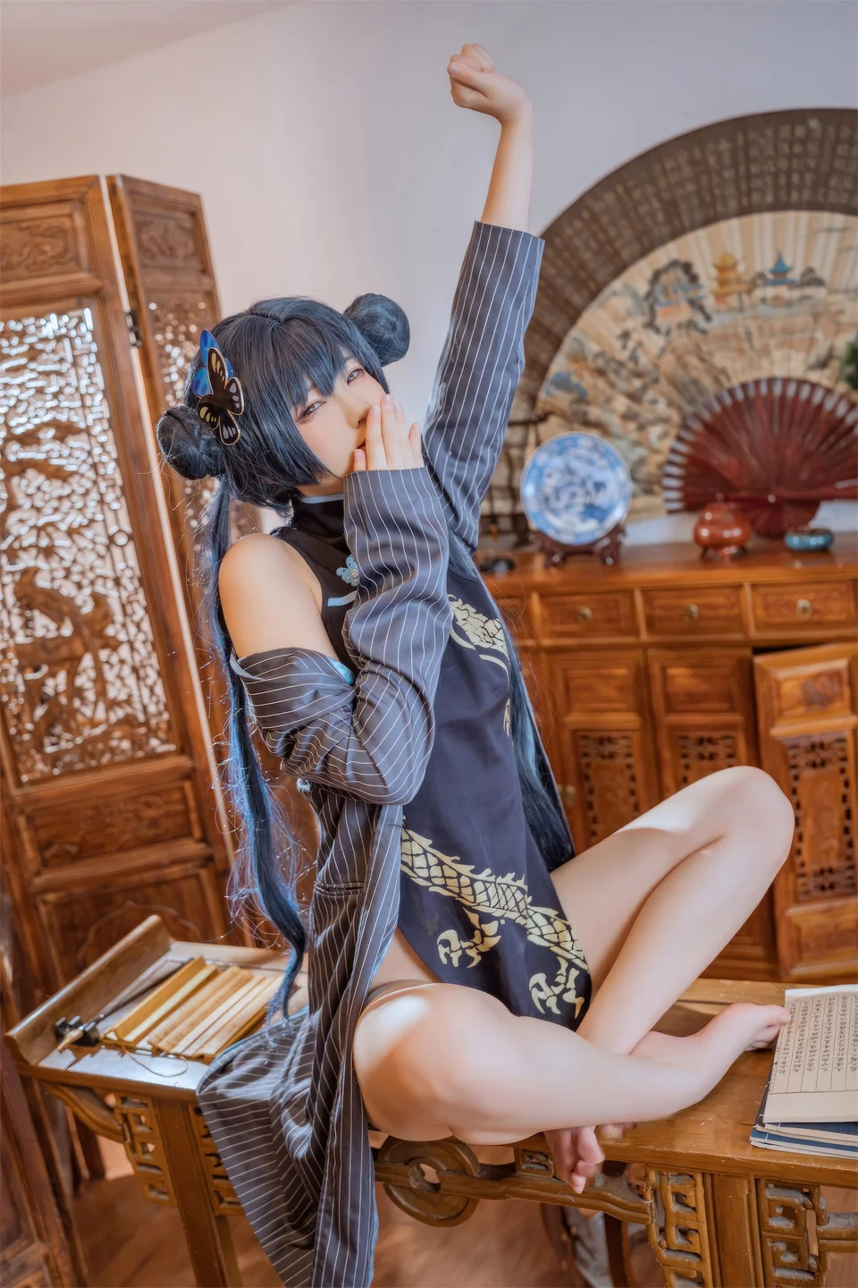 Quan冉有点饿 - 旗袍 妃咲 [62P] 20241003-231257(2).webp