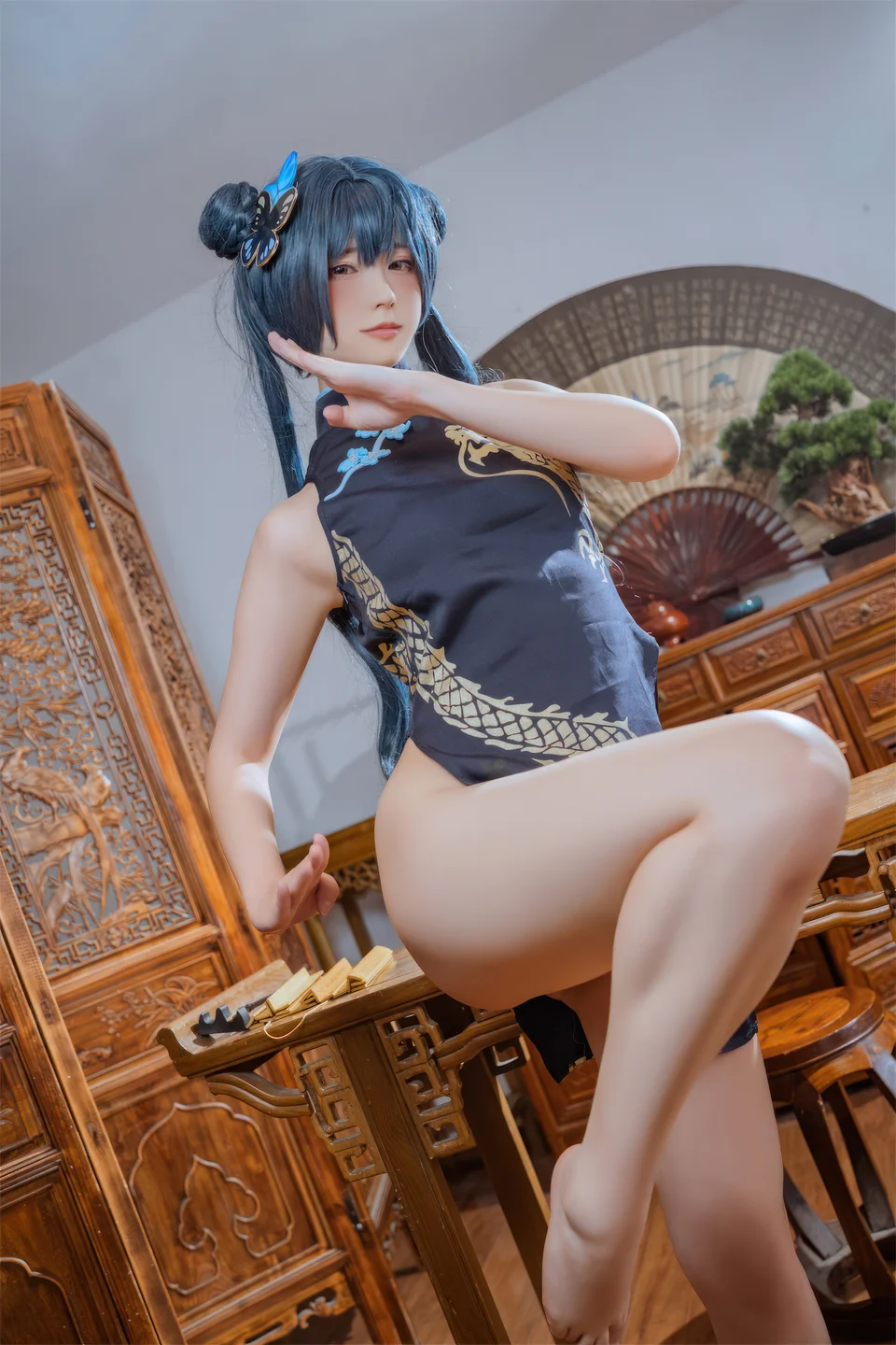 Quan冉有点饿 - 旗袍 妃咲 [62P] 20241003-231257(23).webp
