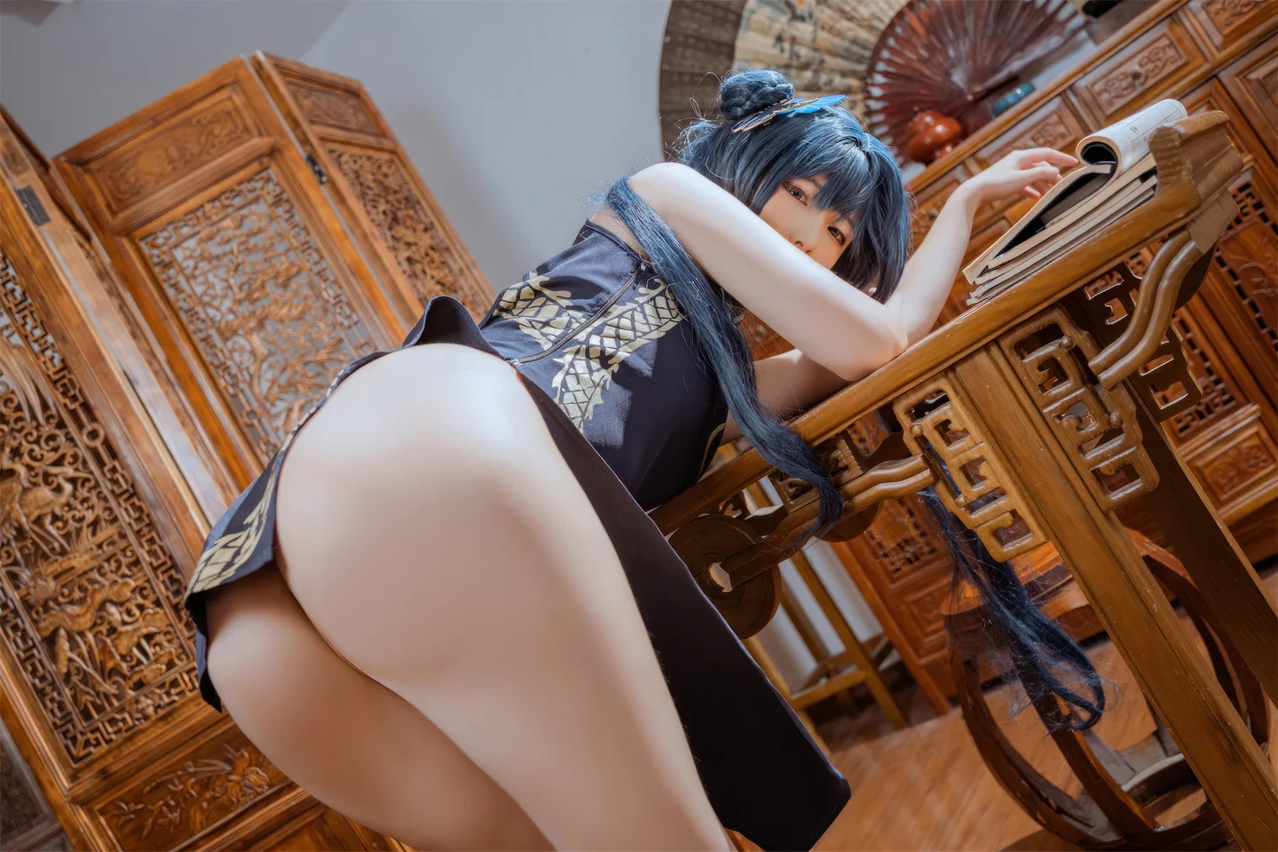 Quan冉有点饿 - 旗袍 妃咲 [62P] 20241003-231257(26).webp